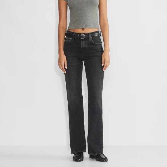 Citizens of Humanity Vidia Mid Rise Boot Jean Stormy Black - Picture 1 of 15